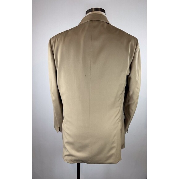 ISAIA Napoli Mens Blazer Brown Base S Aquaspider Super160s Wool Italian Suit 44L - Picture 6 of 16